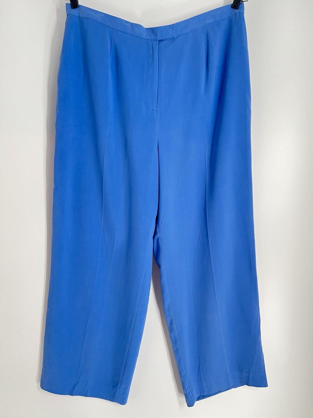 Lauren Ralph Lauren 100% Silk Pants NEW Women 20W Periwinkle Wide Leg Mustique